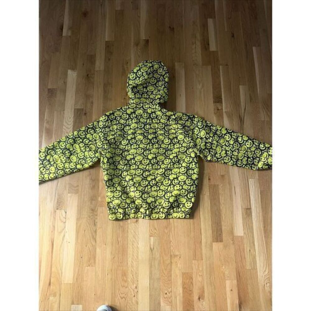 WESC America‎ Inc Mike Smiley Face AOP Hoodie Size M - Picture 4 of 5